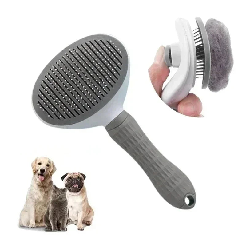 Self-Cleaning Pet Hair Remove Comb Cat Slicker Brush Pet Hair Removal Comb for Cats Grooming Brushes Dog Combs Cat Accessories